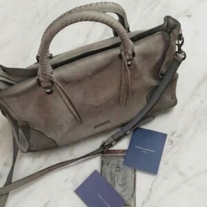 Rebecca Minkoff Gray Suede Satchel Crossbody
